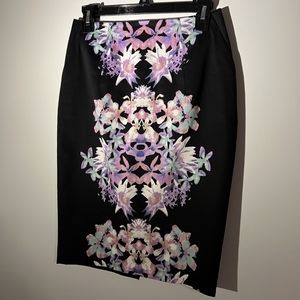 Floral pencil skirt